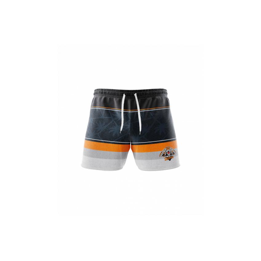 Wests Tigers Board Shorts & Hat Pack2