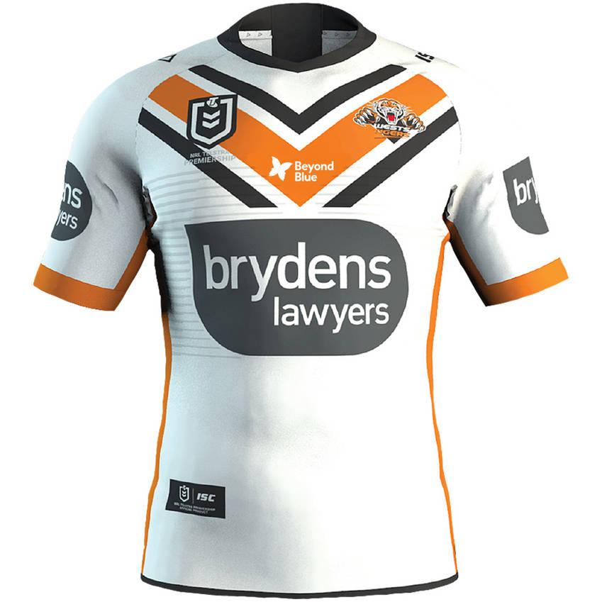 mainWests Tigers 2020 Beyond Blue Signed Player Issue Jersey 8 of 80