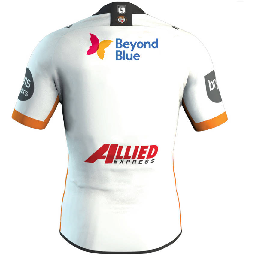mainWests Tigers 2020 Beyond Blue Signed Player Issue Jersey 8 of 81
