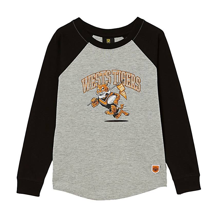 Wests Tigers Infant Long Sleeve Mascot Tee0