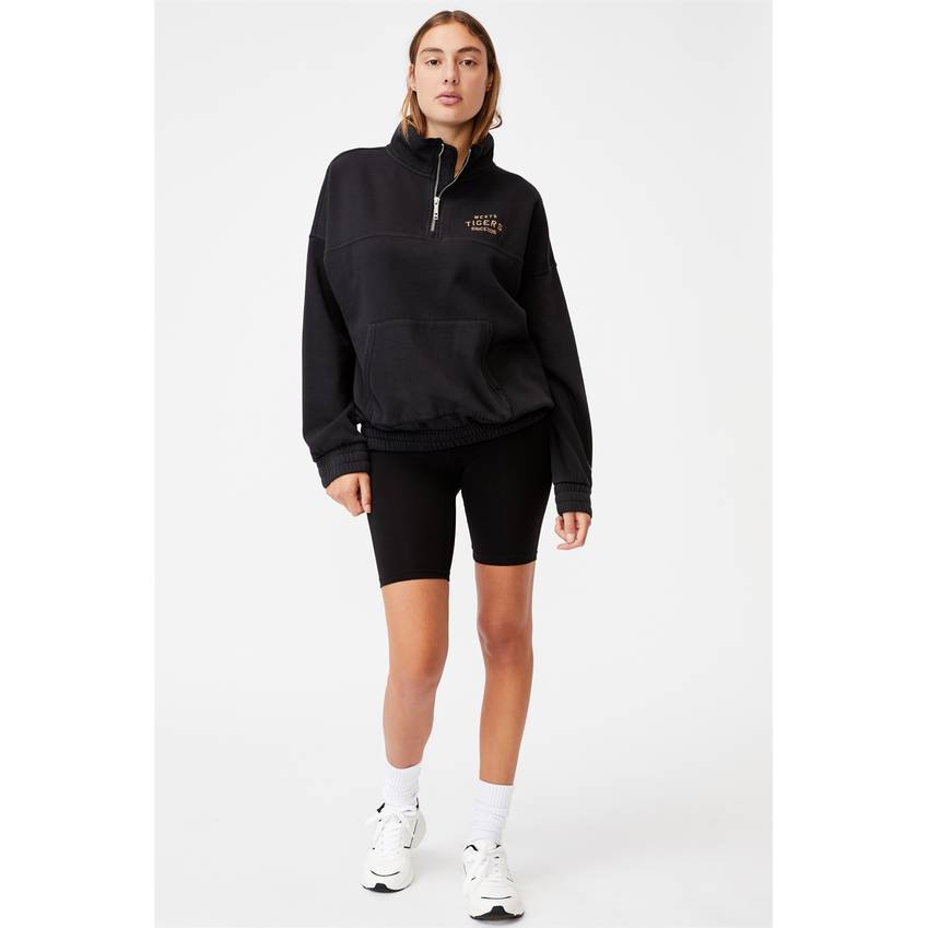 Wests Tigers Womens Fleece 1/4 Zip Jumper1