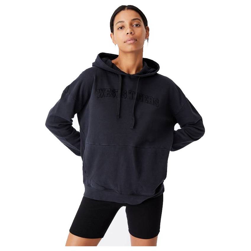 Wests Tigers Womens Embroidered Pocket Hoodie0