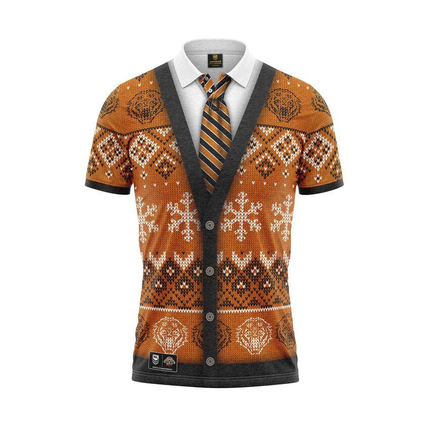 Wests Tigers Xmas Polo Shirt3