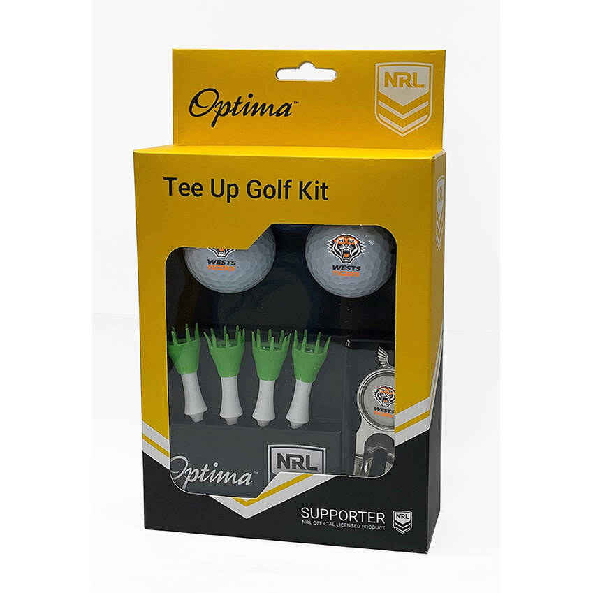 Wests Tigers Golf Tee-Up Kit0