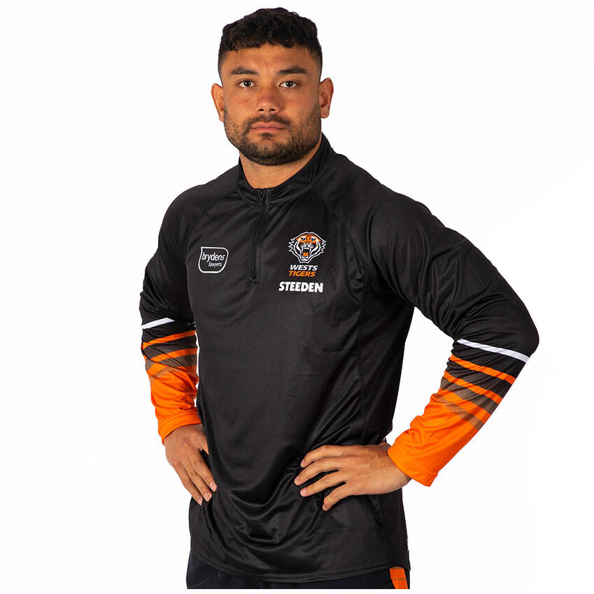 Wests Tigers 2022 Mens Long Sleeve Training Top1