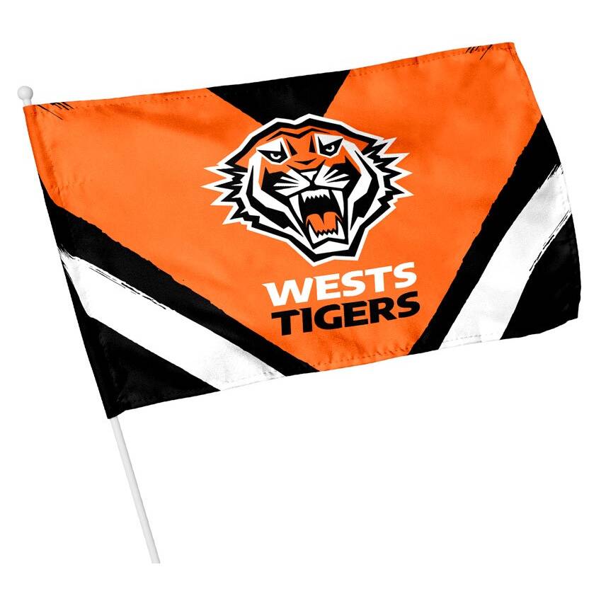 Wests Tigers Small Game Day Flag0