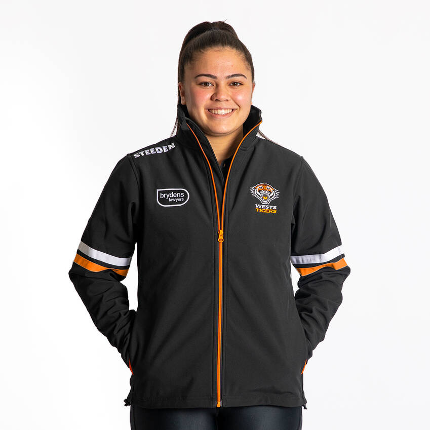 Wests Tigers 2022 Womens Soft Shell Spray Jacket0