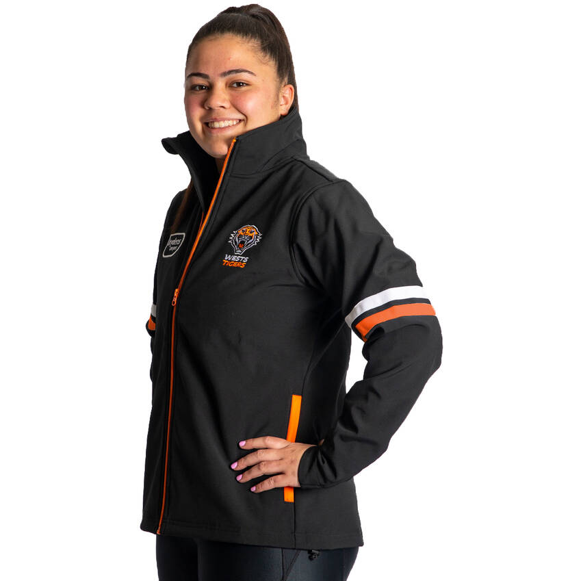 Wests Tigers 2022 Womens Soft Shell Spray Jacket2