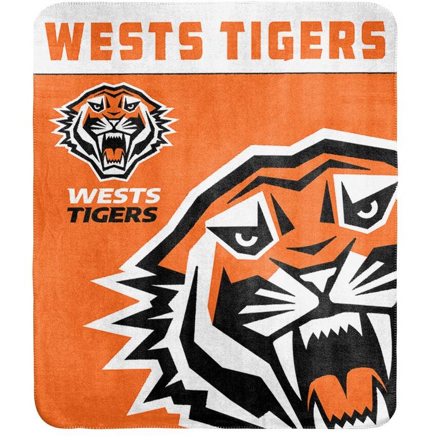 Wests Tigers Polar Fleece Blanket0