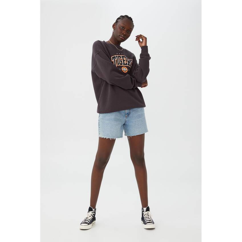 Wests Tigers Womens Oversized College Crew2