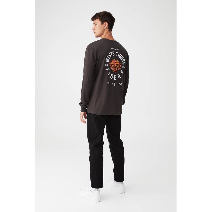 Wests Tigers Mens Team Print Long Sleeve T-Shirt3