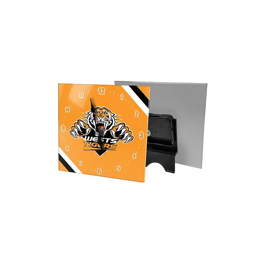 Wests Tigers Mini Glass Clock0
