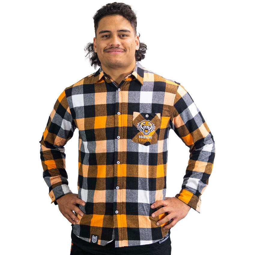 Wests Tigers Lumberjack Flannel Shirt0
