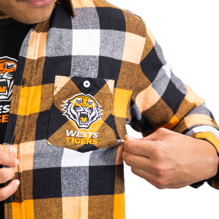 Wests Tigers Lumberjack Flannel Shirt1