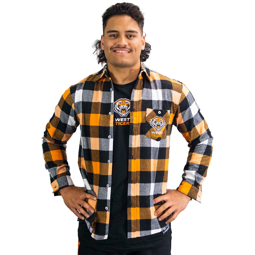 Wests Tigers Lumberjack Flannel Shirt4
