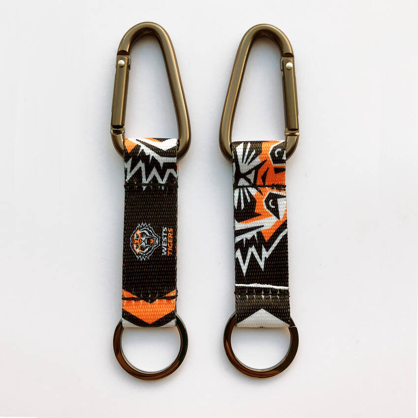 Wests Tigers Carabiner Keyring0