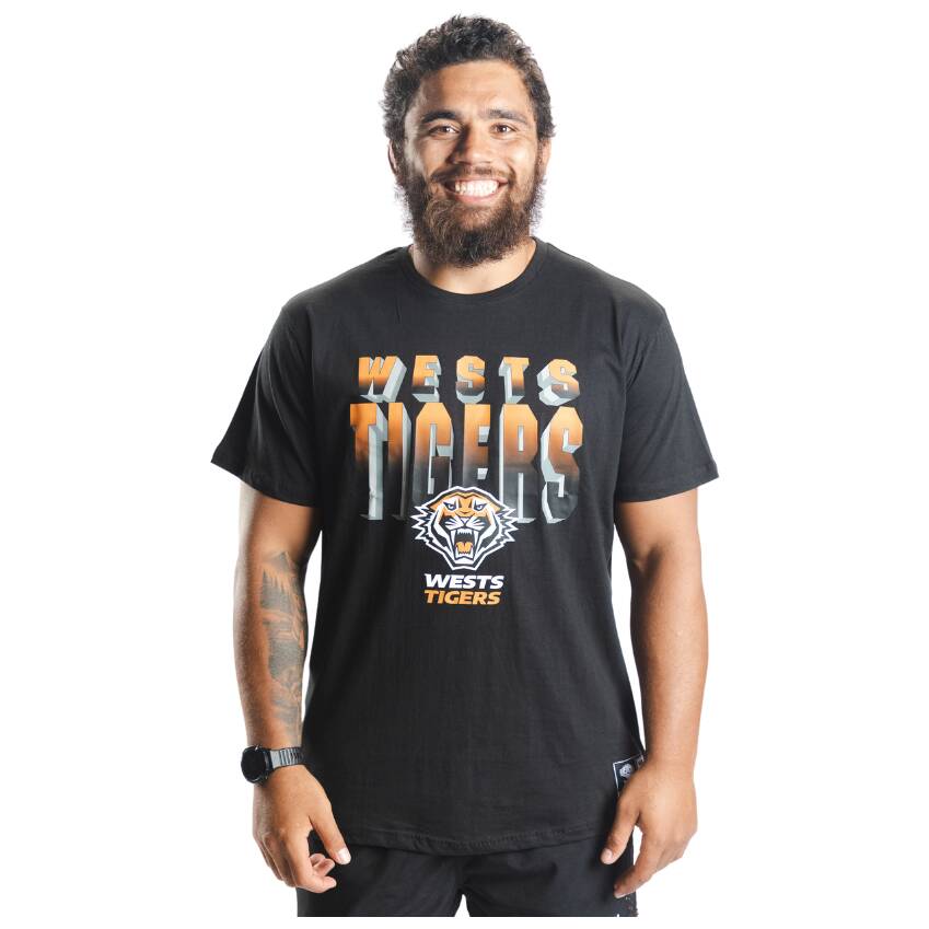 Wests Tigers Mens Team Logo SS Tee0