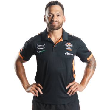 Wests Tigers 2023 Mens Media Polo