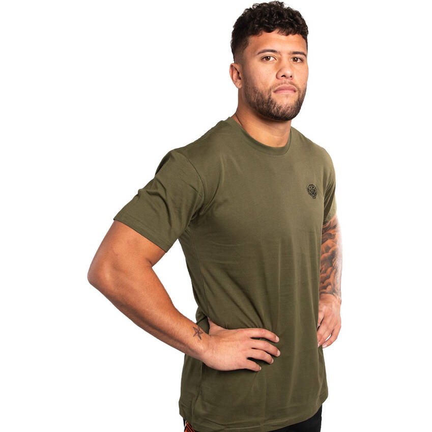 Wests Tigers Mens Embroidered Tee - Green1
