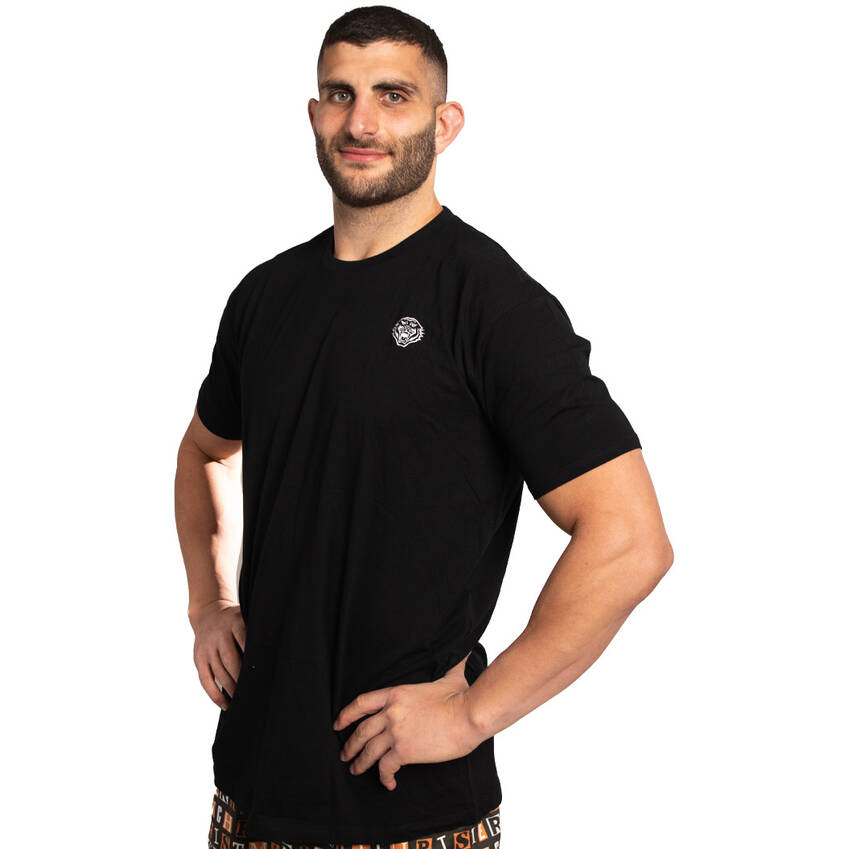 Wests Tigers Mens Embroidered Tee - Black1