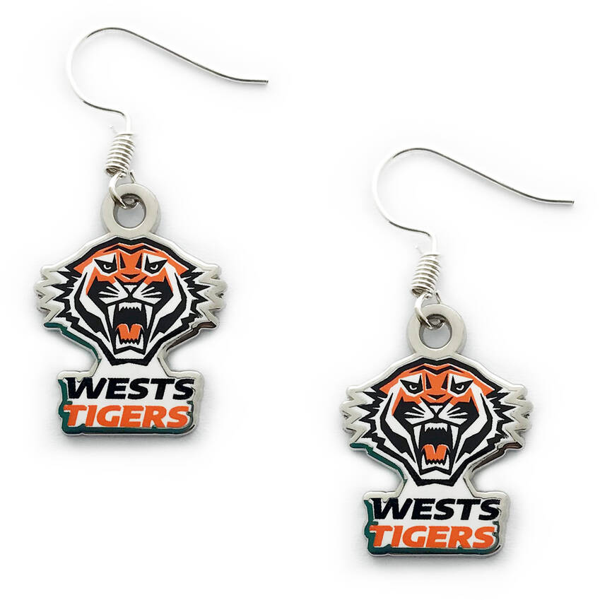 Wests Tigers Colour Logo Earrings0
