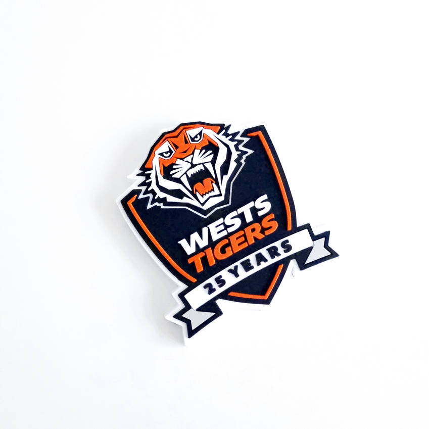 Wests Tigers 25 Year Logo Magnet0