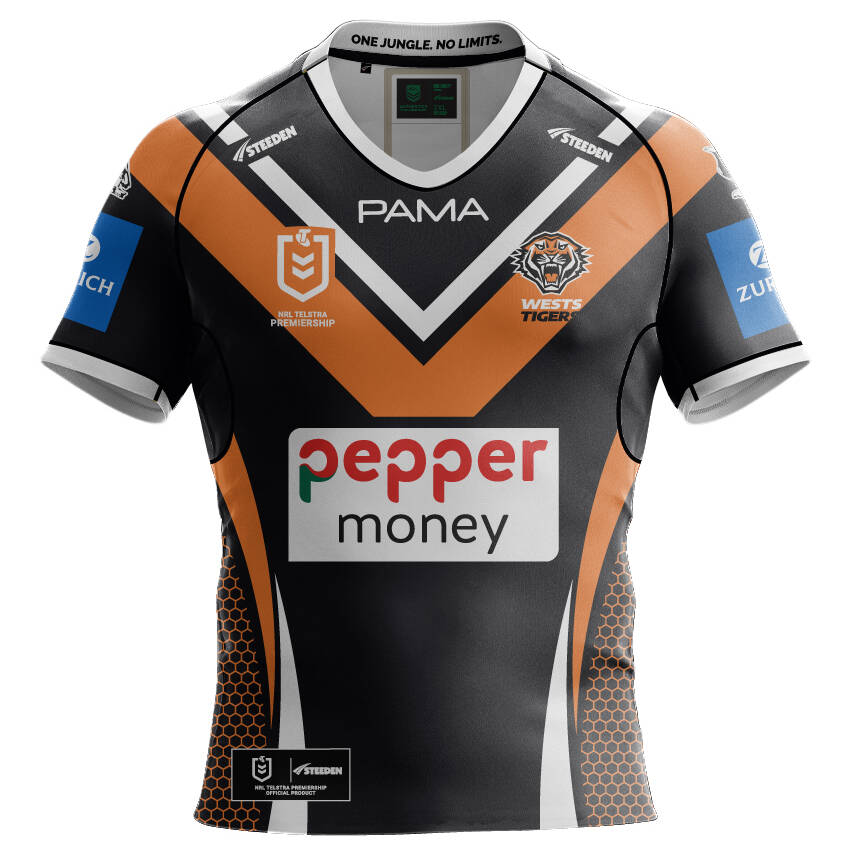 Wests Tigers Roarstore Wests Tigers 2025 Kids Home Jersey