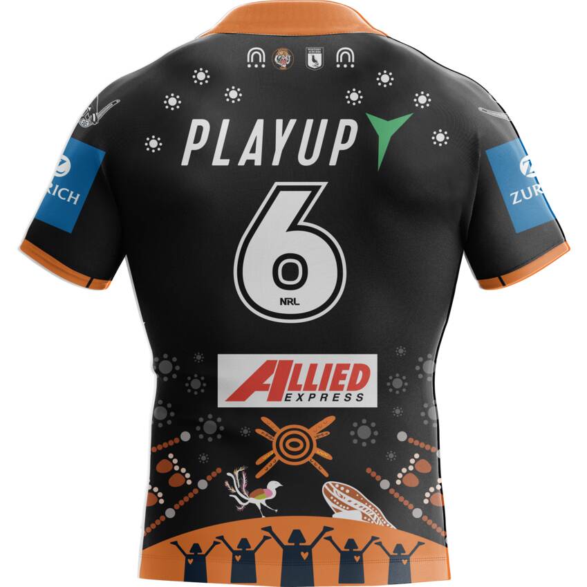 Wests Tigers 2025 Indigenous Jersey #6 Jarome Luai0