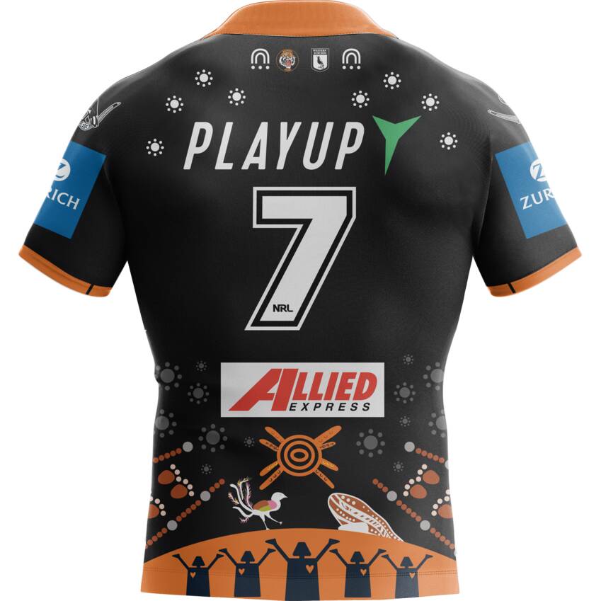 Wests Tigers 2025 Indigenous Jersey #7 Adam Doueihi0
