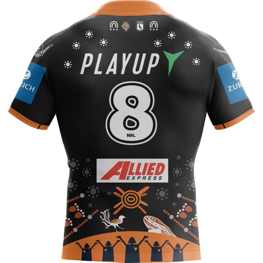 Wests Tigers 2025 Indigenous Jersey #8 Terrell May0