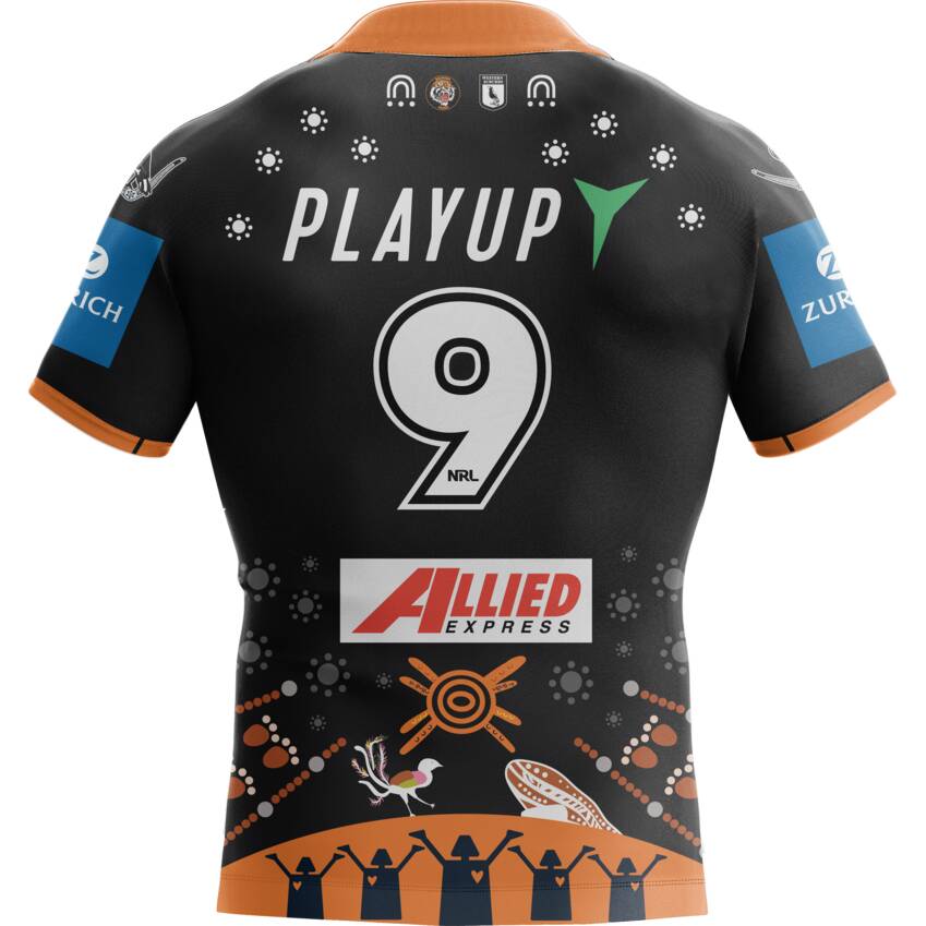 Wests Tigers 2025 Indigenous Jersey #9 Apisai Koroisau0