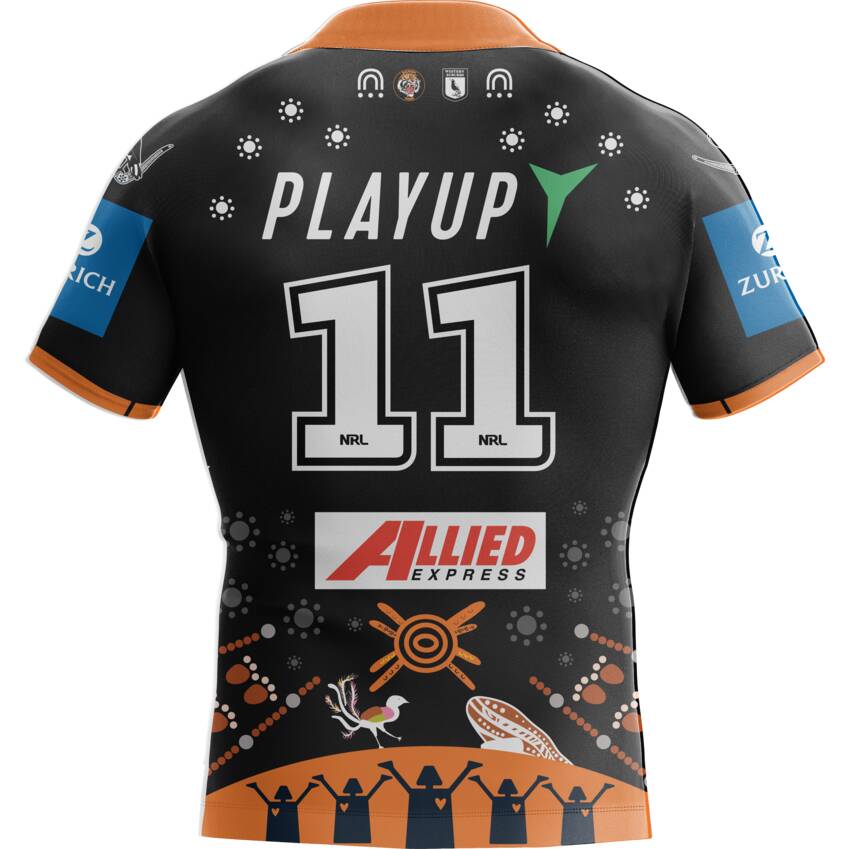 Wests Tigers 2025 Indigenous Jersey #11 Samuela Fainu0