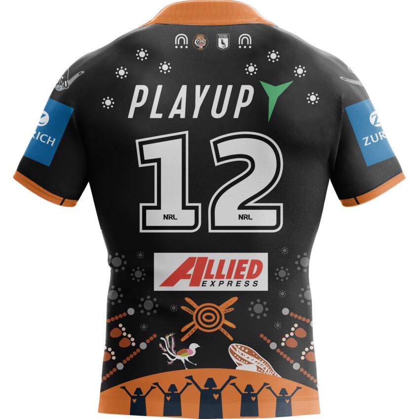 Wests Tigers 2025 Indigenous Jersey #12 Sione Fainu0