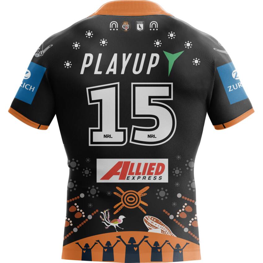 Wests Tigers 2025 Indigenous Jersey #15 Royce Hunt0