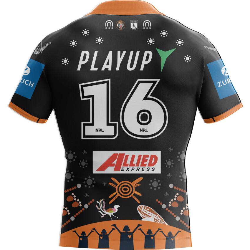 Wests Tigers 2025 Indigenous Jersey #16 Charlie Murray0