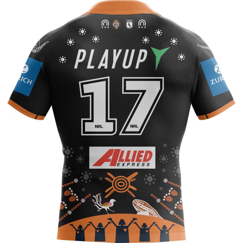 Wests Tigers 2025 Indigenous Jersey #17 Tony Sukkar0