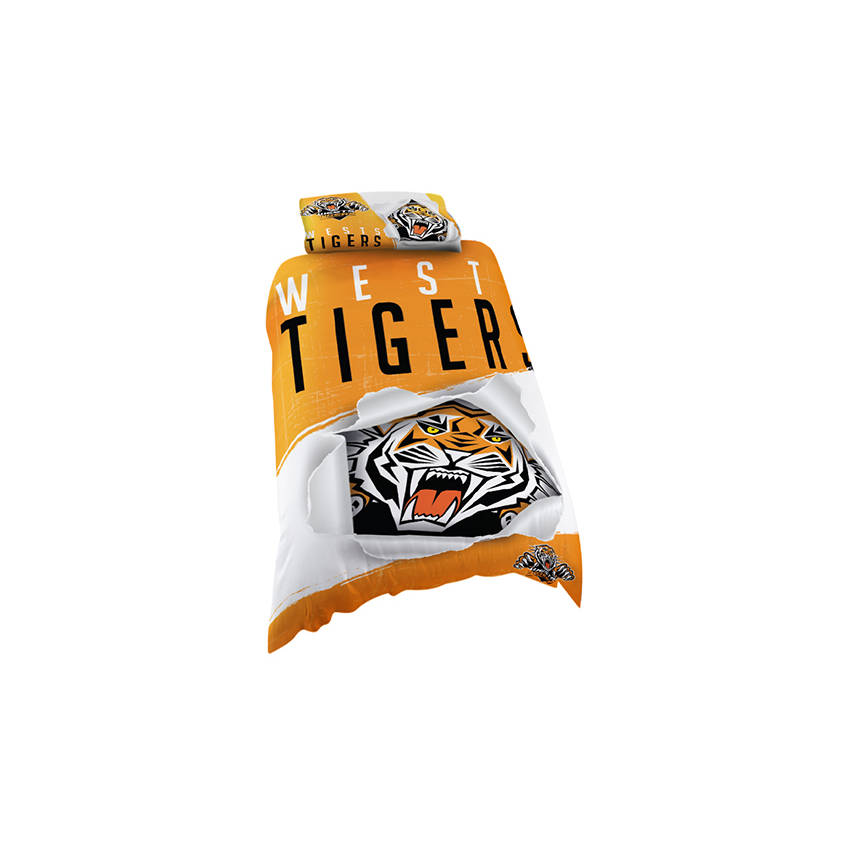 Wests Tigers Single Quilt Cover0